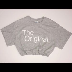 Crop top cinched waist